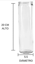 vasos de vidrio para veladoras (20 piezas)